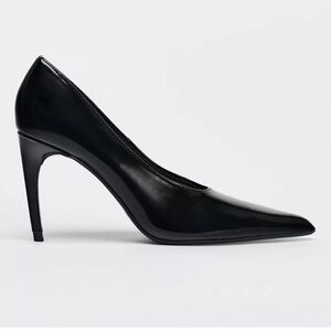 Zara Elegant Black Stiletto Heels